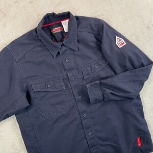 Bulwark FR iQ Series Flame Resistant Work Shirt Men Medim Regular Arc Rating